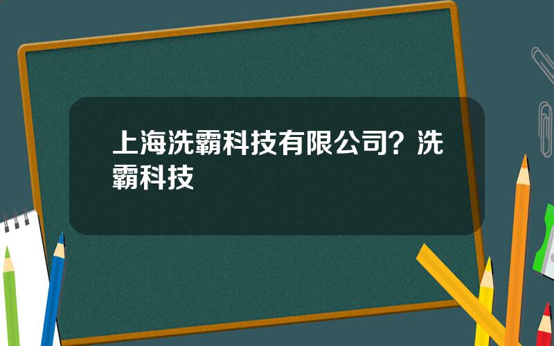 上海洗霸科技有限公司？洗霸科技