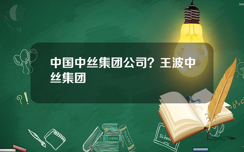 中国中丝集团公司？王波中丝集团