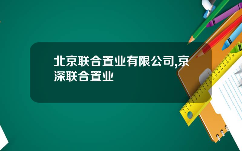 北京联合置业有限公司,京深联合置业