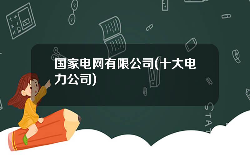国家电网有限公司(十大电力公司)
