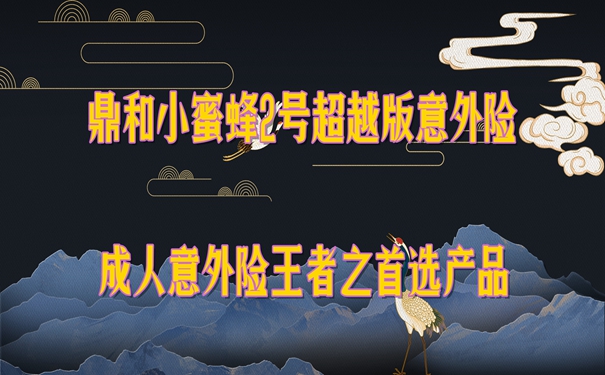 鼎和小蜜蜂2号超越版意外险怎么样？成人意外险王者之首选产品